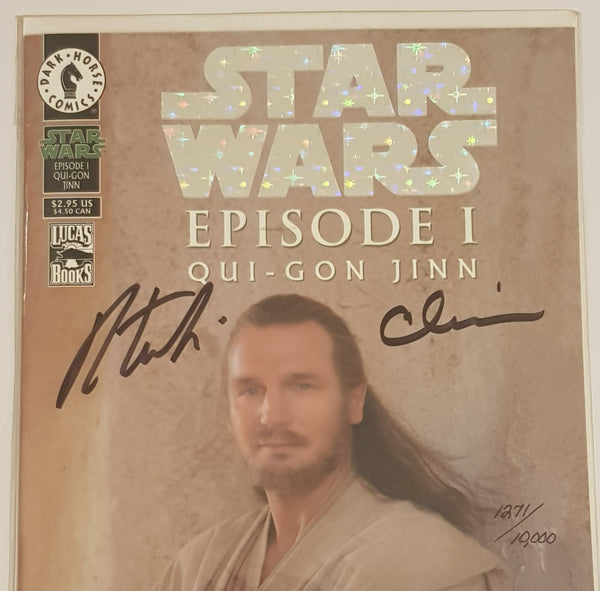 Star Wars Episode I Qui-Gon Jinn #1 NM- Dynamic Forces Exclusive Holofoil Editon Signed Variant