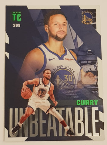 2023-24 Panini NBA Top Class Autographs Steph Curry Unbeatable #268 White Parallel Trading Card