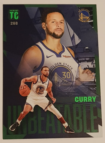 2023-24 Panini NBA Top Class Autographs Stephen Curry Unbeatable #268 Green Parallel Trading Card