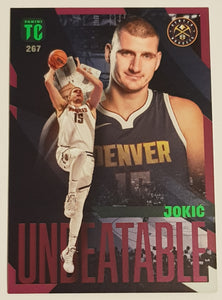 2023-24 Panini NBA Top Class Autographs Nikola Jokic Unbeatable #267 Purple Parallel Trading Card