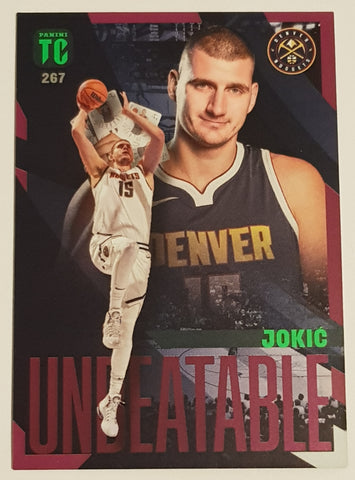 2023-24 Panini NBA Top Class Autographs Nikola Jokic Unbeatable #267 Purple Parallel Trading Card