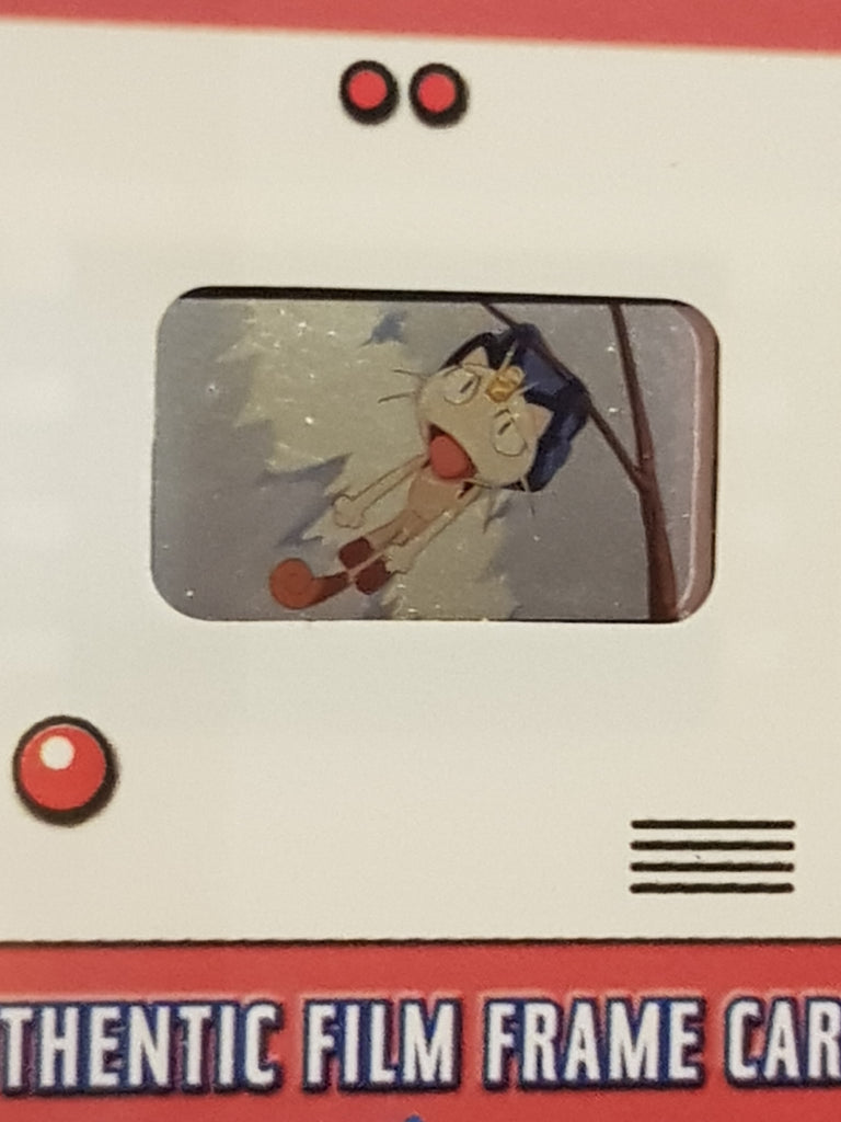 pokemon authentic film frame card Topps Pokemon the Movie 2000 Authentic 35mm 'Meowth' Film Frame Card P – Rotterdam Comics