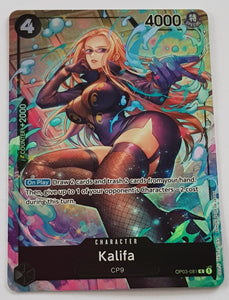 One Piece Card Game OP-03 Pillars of Strength Kalifa #OP03-081 Rare Alt Art Foil Trading Card