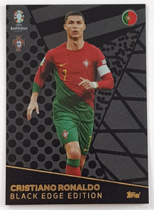 Topps Match Attax UEFA Euro 2024 Cristiano Ronaldo Black Edge Edition #BE7 Trading Card