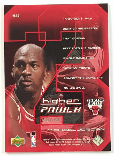 1999-00 Upper Deck MJ Michael Jordan A Higher Power #MJ4 Trading Card Insert