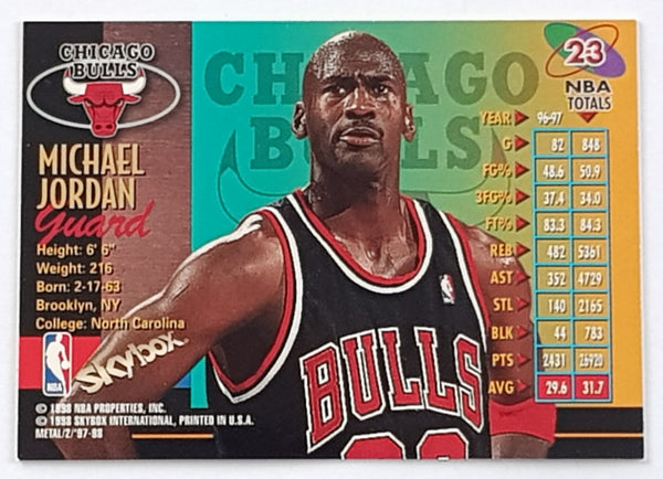 1997-98 Fleer Metal Universe Championship Michael Jordan #23 Trading Card