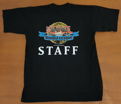 Yu-Gi-Oh! Trading Card Game Duelist League Staff T-shirt L Black (Vtg)