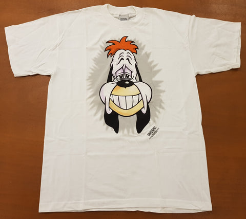 1996 Cartoon Network Droopy McCool T-shirt XL White (Vtg)