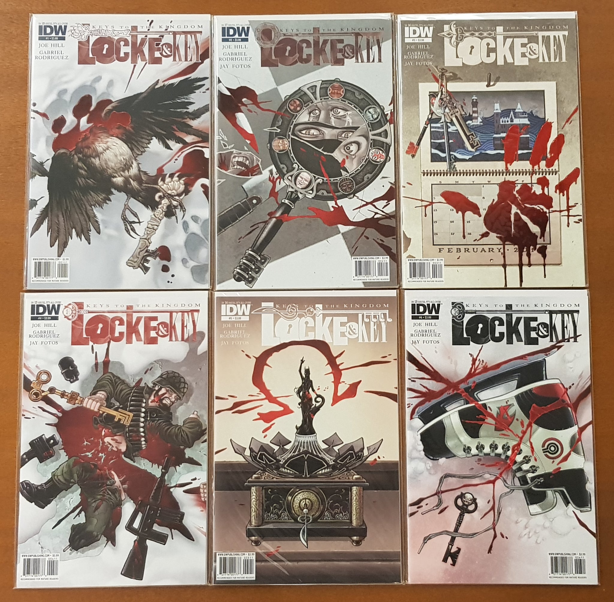 Locke and Key Keys to the Kingdom #1-6 NM Complete Set