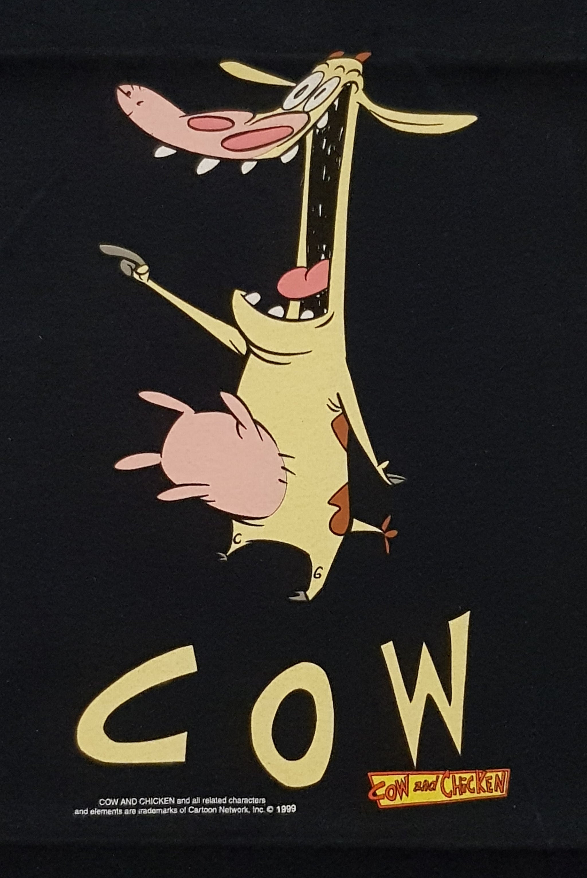 90s COW and CHICKEN アニメ ムービー Tシャツ カートゥーン