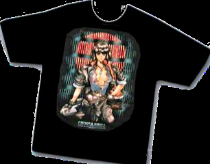 2000 Ghost in the Shell Major Kusanagi Masamune Shirow Dreams Colours T-shirt XL Black (Vtg)
