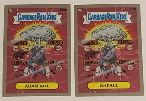 Garbage Pail Kids Chrome Series 5 Adam Ball/Pin Paul #209a/209b Trading Card Base Set Lot