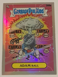 Garbage Pail Kids Chrome Series 5 Adam Ball #209a Refractor Parallel Trading Card