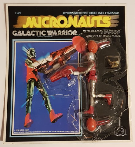 1976 Micronauts Galactic Warrior Action Figure (moc)