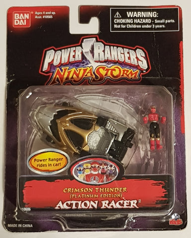 Power Rangers Ninja Storm Crimson Thunder Action Racer w/ Mini Figure (Platinum Edition)