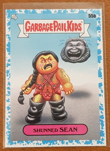 Garbage Pail Kids Intergoolactic Mayhem Shunned Sean #55b Galaxy Blue Parallel /99 Trading Card