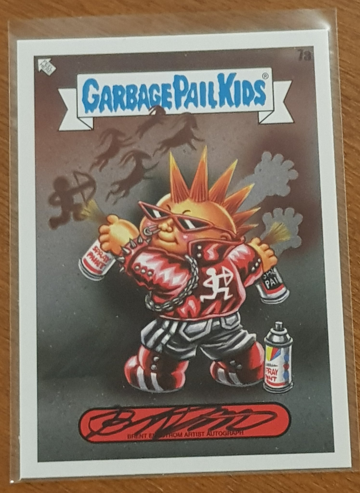 Garbage Pail Kids Intergoolactic Mayhem Time Warp New Wave Dave #7a Brent Engstrom /50 Autograph Card