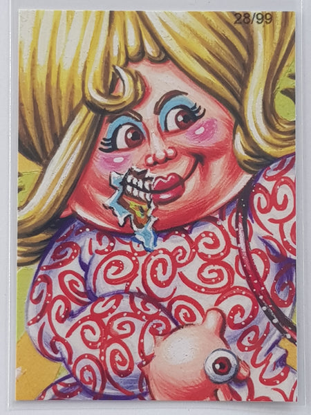 Garbage Pail Kids Intergoolactic Mayhem Shunned Sean #55b Galaxy Blue Parallel /99 Trading Card