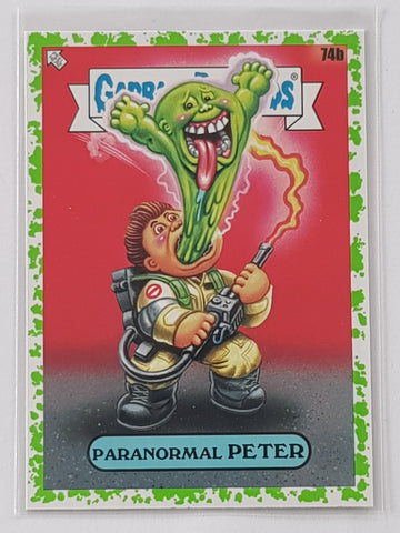 Garbage Pail Kids Intergoolactic Mayhem Paranormal Peter #74b Booger Green Parallel Trading Card
