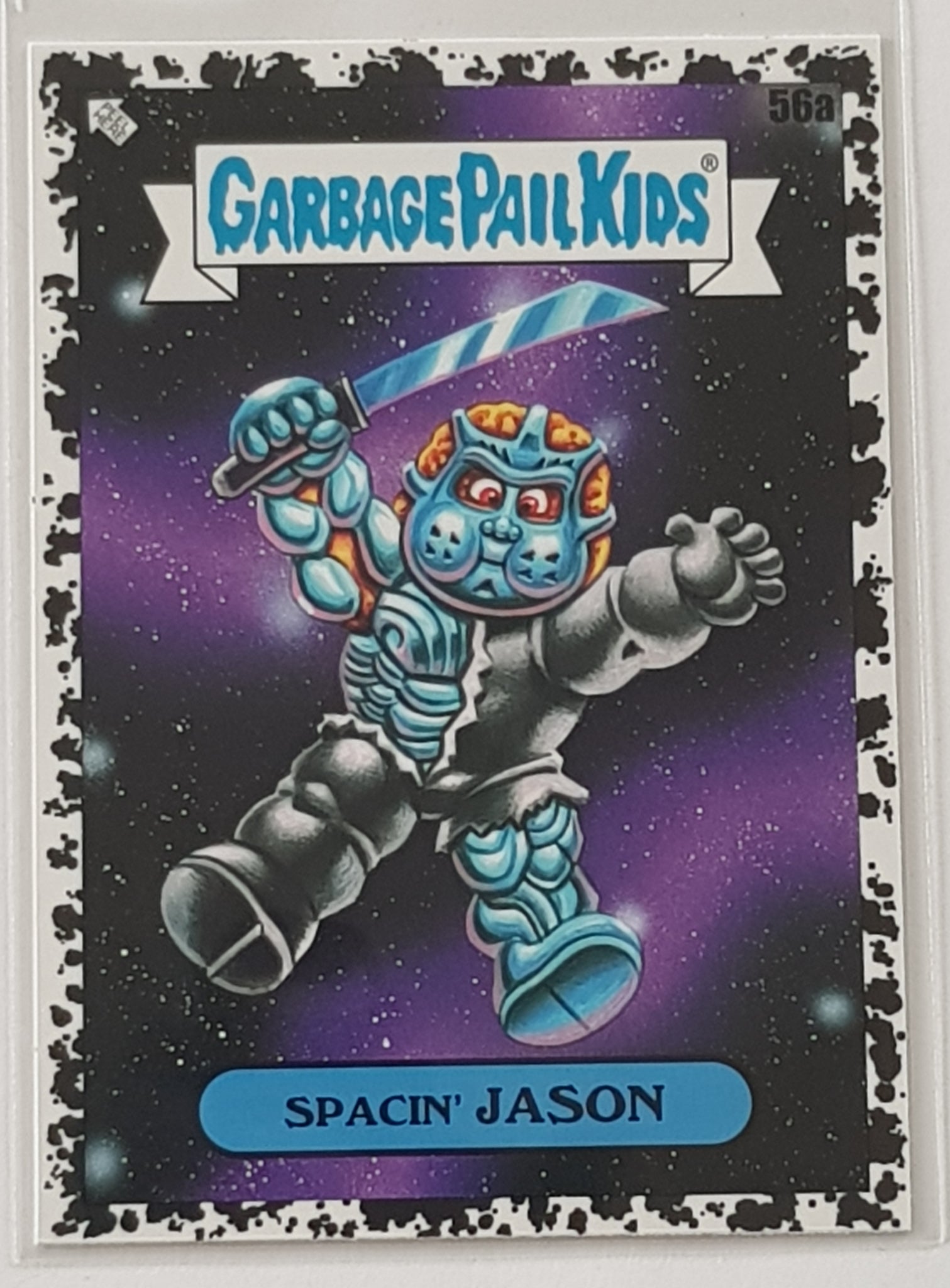 Garbage Pail Kids Intergoolactic Mayhem Spacin' Jason #56a Black Hole Parallel Trading Card
