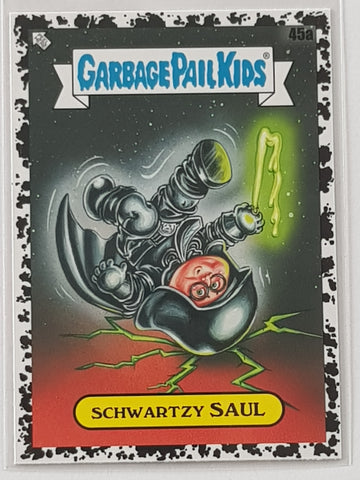 Garbage Pail Kids Intergoolactic Mayhem Schwartzy Saul #45a Black Hole Parallel Trading Card