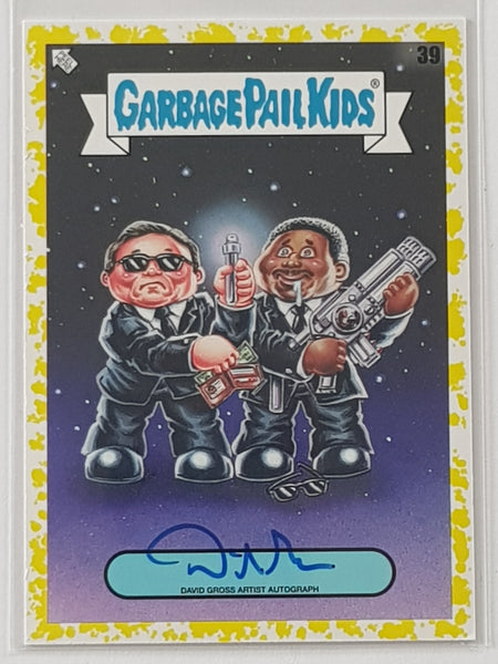 Garbage Pail Kids Intergoolactic Mayhem Wiped Will #39 David Gross Gold Parallel /50 Autograph Card