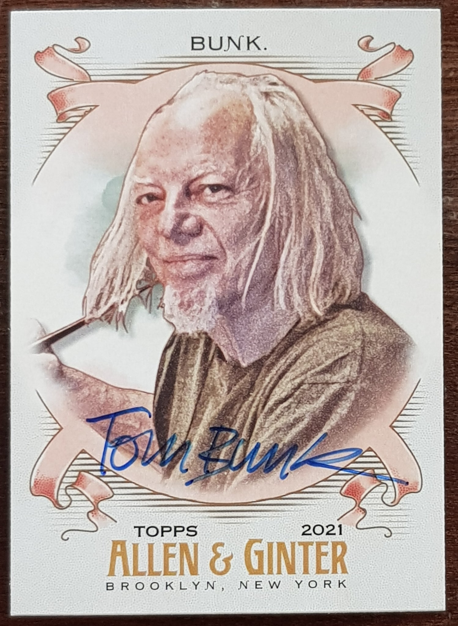 2020 Topps Allen & Ginter Tom Bunk #250 Trading Card (Signed)