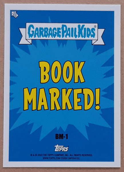 2022 Garbage Pail Kids Book Worms Semi Colin Book Marked #BM-1 Trading Card Insert