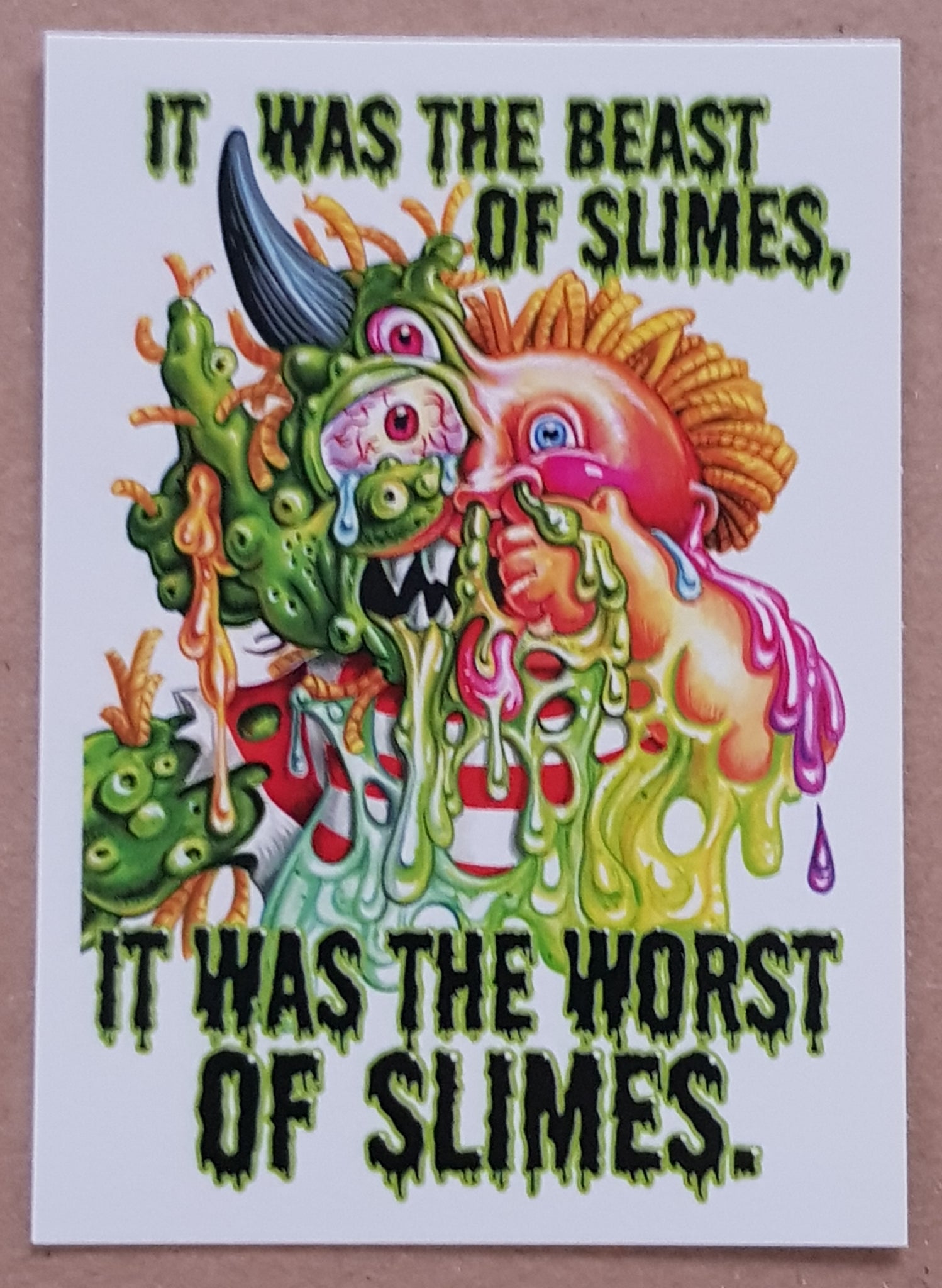 2022 Garbage Pail Kids Book Worms Semi Colin Book Marked #BM-1 Trading Card Insert