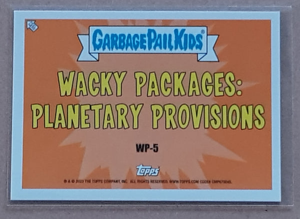 Garbage Pail Kids Intergoolactic Mayhem 'Wacky Packages Planetary Provisions' Martian #WP-5 Insert Card