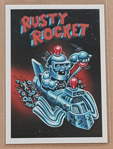 Garbage Pail Kids Intergoolactic Mayhem 'Kosmic Krashers' Rusty Rocket #KK-4 Insert Card