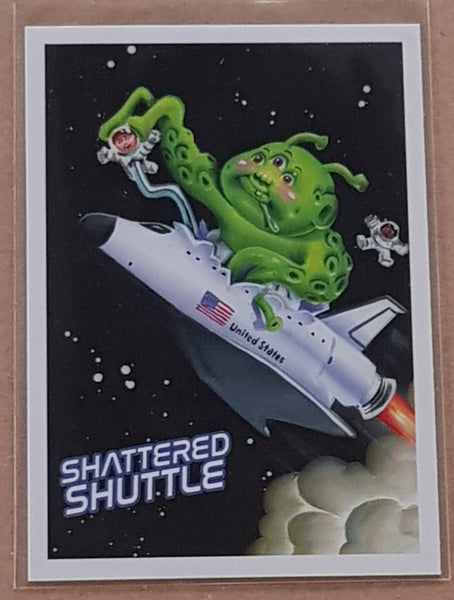 Garbage Pail Kids Intergoolactic Mayhem 'Kosmic Krashers' Shattered Shuttle #KK-5 Insert Card