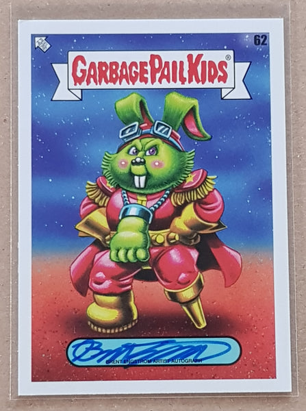 Garbage Pail Kids Intergoolactic Mayhem Lucky Bucky #62 Brent Engstrom /75 Base Autograph Card