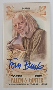 2020 Topps Allen & Ginter Tom Bunk Framed Mini Auto #FMA-TB Autograph Card