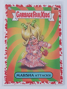 Garbage Pail Kids Intergoolactic Mayhem Marsha Attacks! #37a Super Nova Red Parallel /75 Trading Card