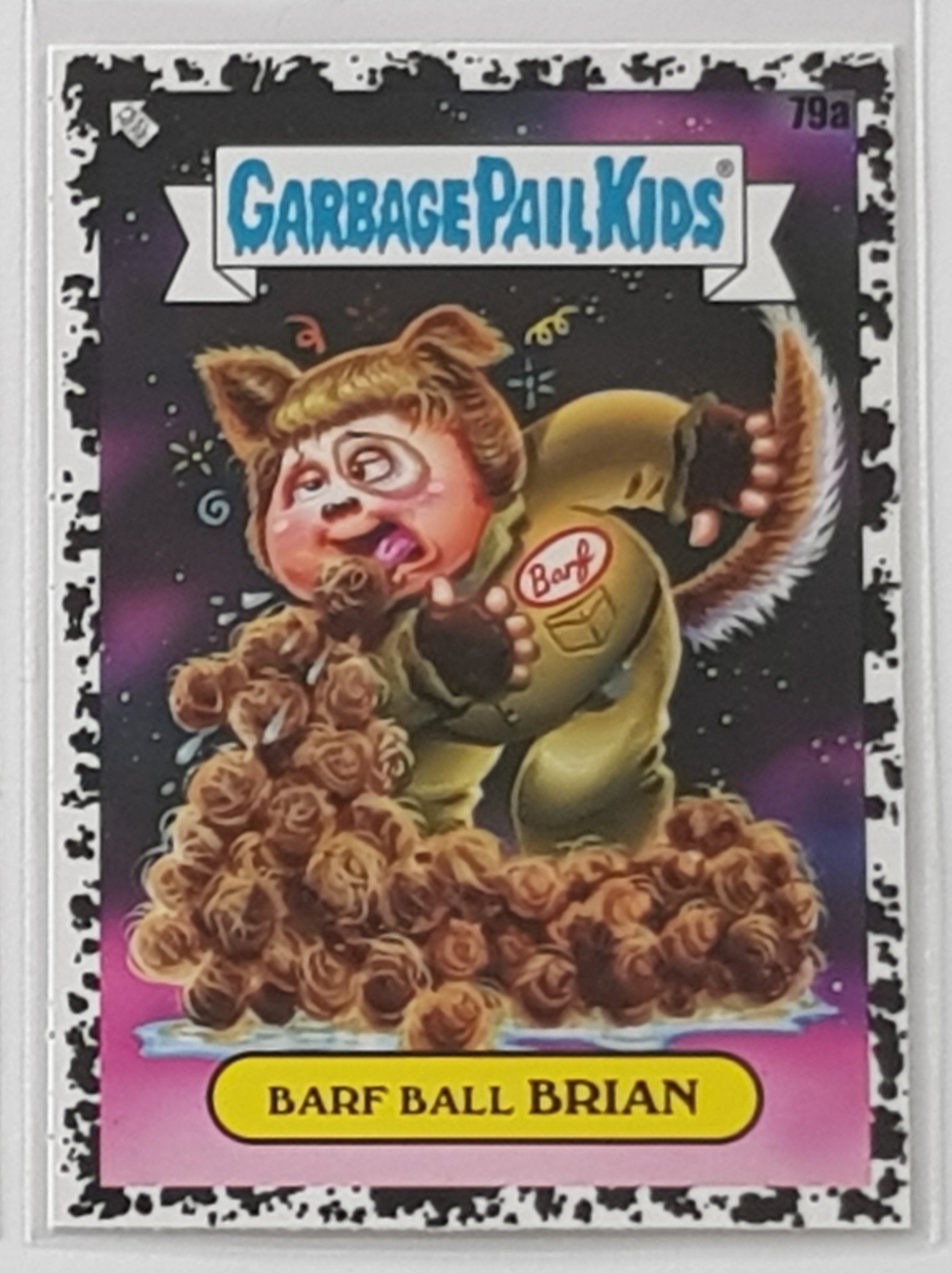 Garbage Pail Kids Intergoolactic Mayhem Barf Ball Brian #79a Black Hole Parallel Trading Card