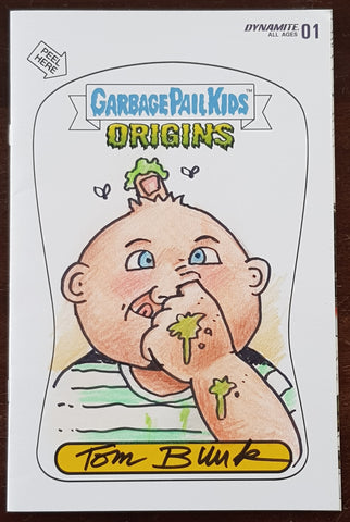 Garbage Pail Kids Origins #1 VF/NM (Explorin' Norman) Tom Bunk Original Art Commission