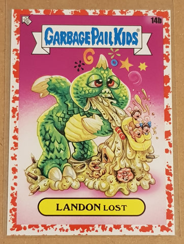 Garbage Pail Kids Intergoolactic Mayhem Landon Lost #14b Super Nova Red Parallel /75 Trading Card