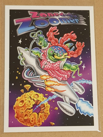 Garbage Pail Kids Intergoolactic Mayhem 'Kosmic Krashers' Zoned-Out Zoomer #KK-1 Insert Card