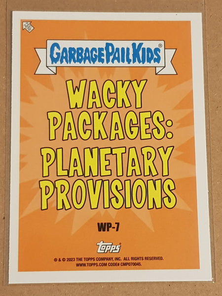 Garbage Pail Kids Intergoolactic Mayhem 'Wacky Packages Planetary Provisions' Honey-Clone #WP-7 Insert Card