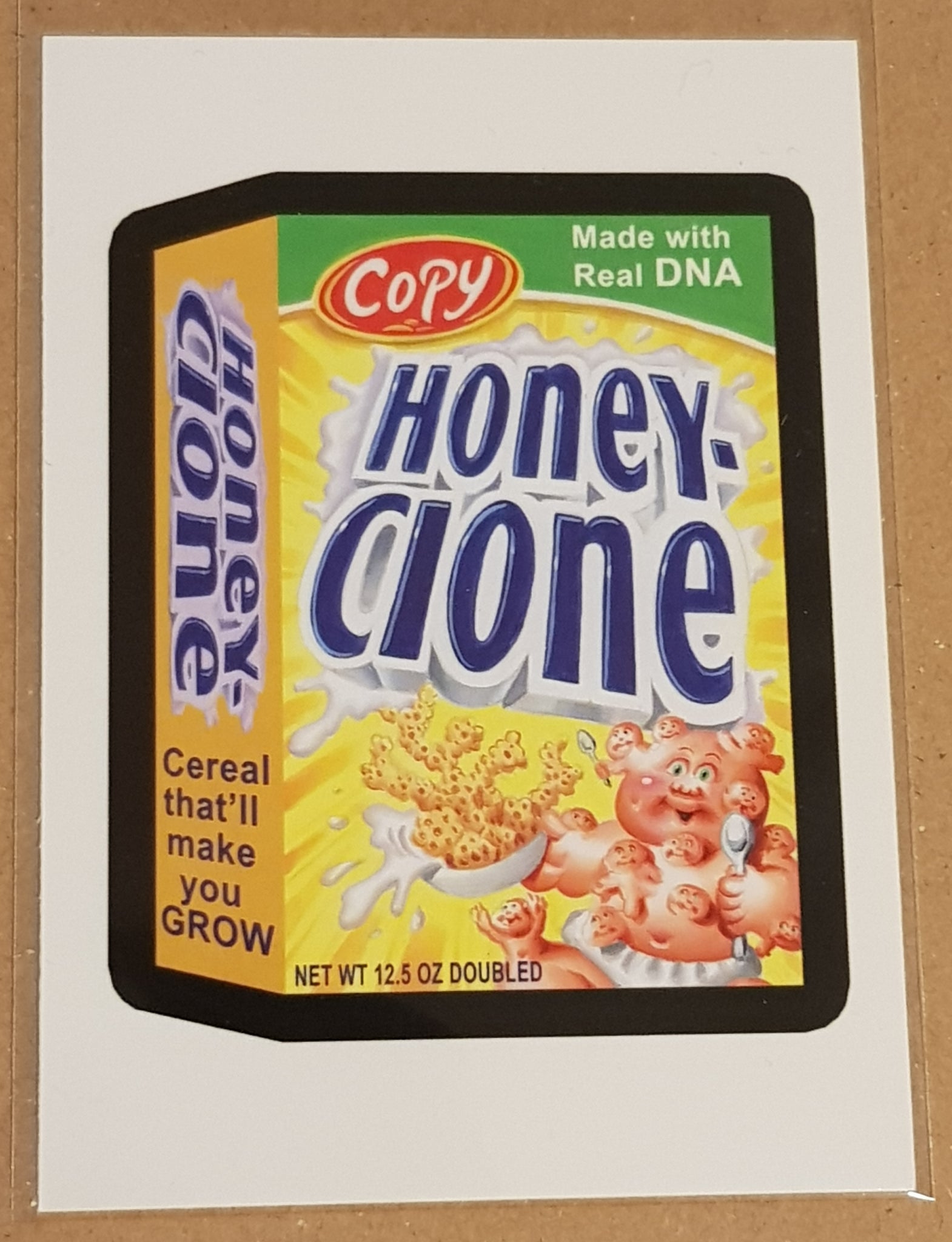 Garbage Pail Kids Intergoolactic Mayhem 'Wacky Packages Planetary Provisions' Honey-Clone #WP-7 Insert Card