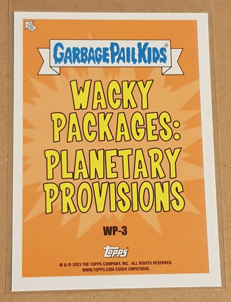 Garbage Pail Kids Intergoolactic Mayhem 'Wacky Packages Planetary Provisions' Scottie Tissue #WP-3 Insert Card