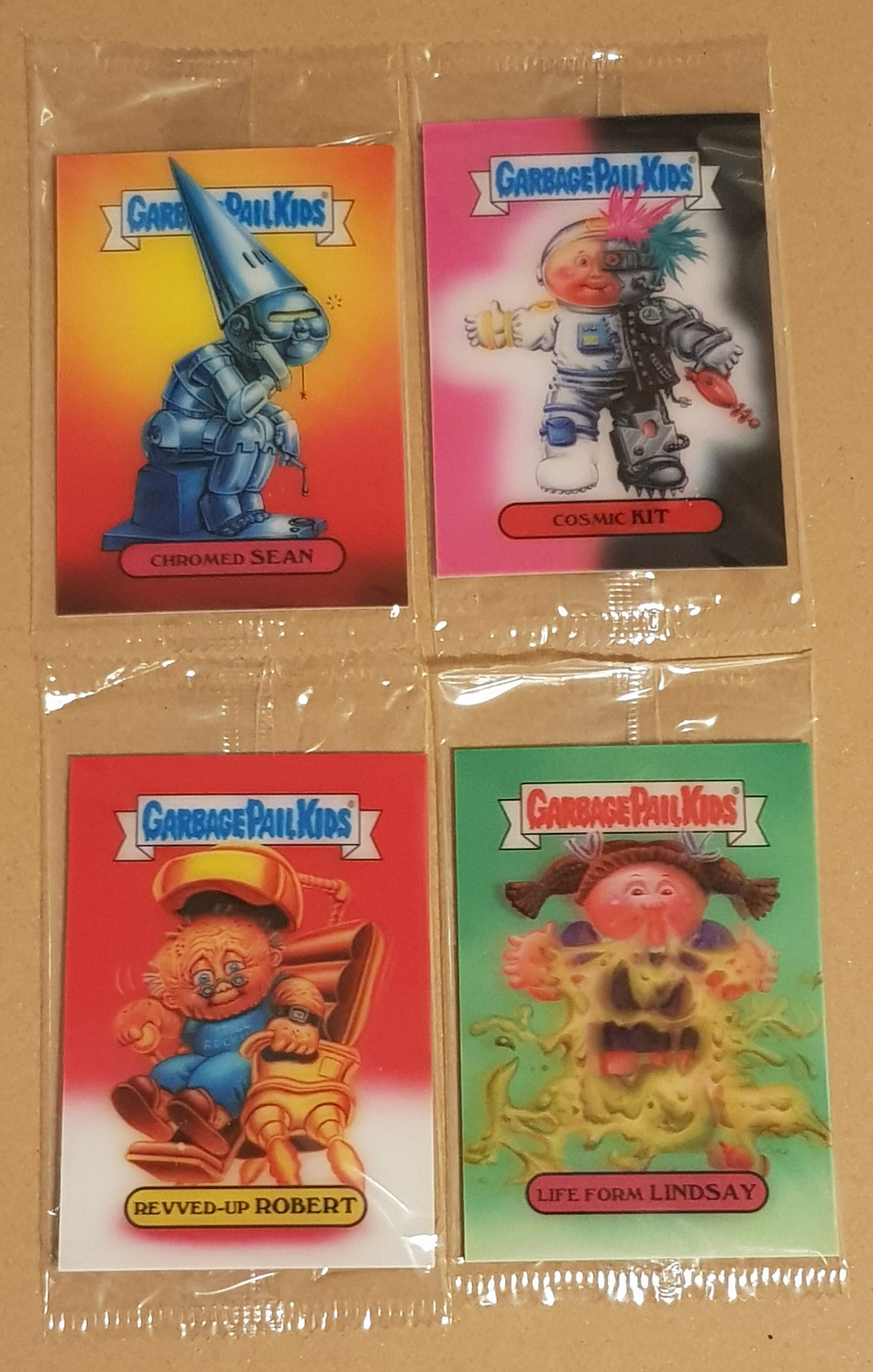 Garbage Pail Kids Intergoolactic Mayhem 'Morph Card' #MC-1-4 Lenticular Card Insert Set (Box Topper)