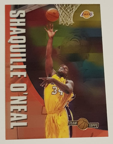 2001-02 Topps Chrome Basketball Team Topps Shaquille O'Neal #TT1 Trading Card Insert