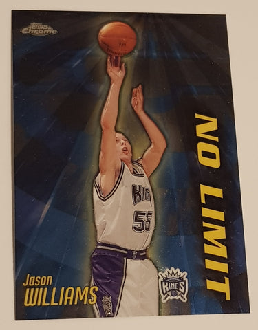 2000-01 Topps Chrome Basketball No Limit Jason Williams #NL17 Trading Card Insert