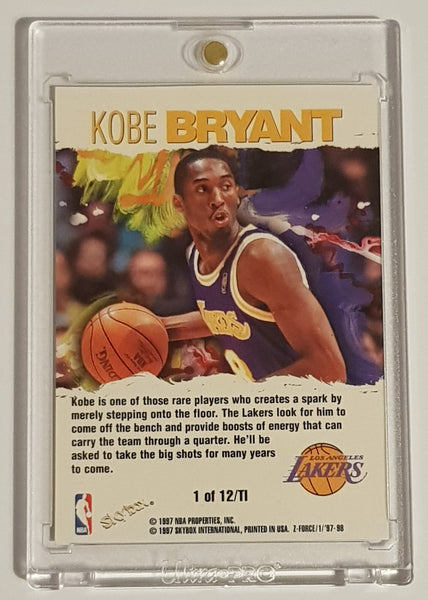 1997-98 Skybox Z-Force Total Impact Kobe Bryant #1/TI Trading Card Insert