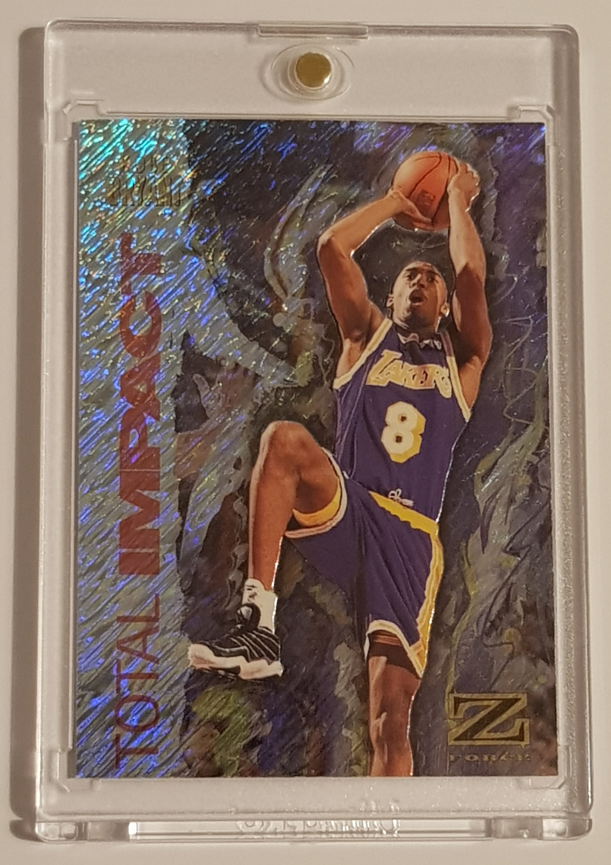 Kobe Bryant skybox z force total impact rare insert 2nd yr 2024