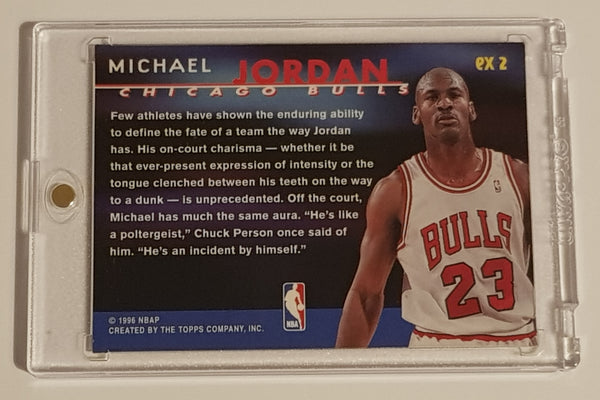 1995-96 Topps Gallery Basketball The Expressionists Michael Jordan #EX2 Trading Card Insert