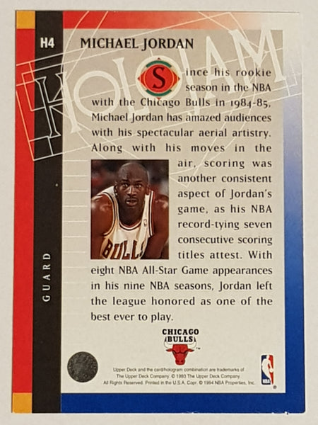 1993-94 Upper Deck Holojam Michael Jordan #H4 Hologram Trading Card