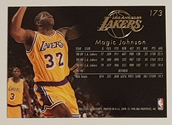 1995-96 Fleer Flair Magic Johnson #173 Trading Card